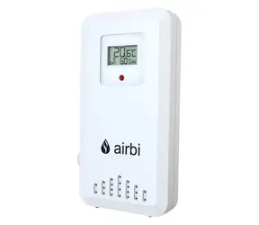 Airbi S03 / Bezprzewodowy czujnik temperatury i wilgotności / 433 MHz / 3 kanały / zasięg 100 m