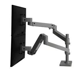 Ergotron LX Pro Dual Stacking Arm szare / Ramię biurkowe na 2 monitory