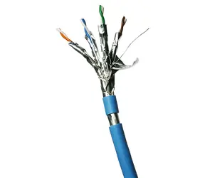 Przewód DATACOM F/FTP CAT6A niebieski / Kabel sieciowy / LSOH / Eca / 300 m