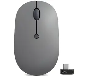 Lenovo Go czarny / Mysz bezprzewodowa / Czujnik optyczny / 2400 dpi / Klucz USB