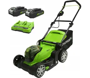 Greenworks G24X2LM41K2 / Kosiarka akumulatorowa / 2x24V / 2x2.0Ah / szerokość koszenia 41 cm
