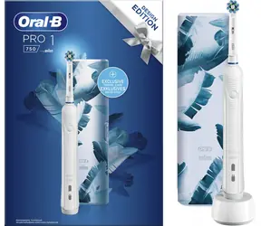 Oral-B Pro 1 750 CrossAction White / Szczoteczka elektryczna / biała / etui / kabel ładujący