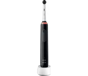 Oral-B Pro 3 3000 PureClean czarna / Szczoteczka elektryczna / Czas pracy baterii 336 godz. / Akumulator litowo- ION / Ładowarka