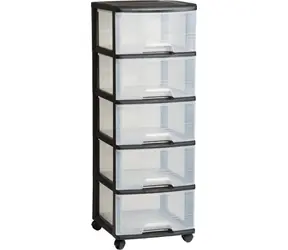 Półka transparentna Curver 5x20 l / Organizer / pojemniki do przechowywania