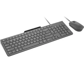 Lenovo 310 szary / Zestaw klawiatura i mysz / Przewodowy / USB-A / CZ/SK