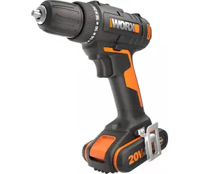 WORX WX100 / Wiertarko-wkrętarka akumulatorowa / 20 V / 1 x 2,0 Ah