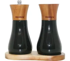 Klausberg KB-7594 / Zestaw młynków do soli i pieprzu / drewno akacjowe
