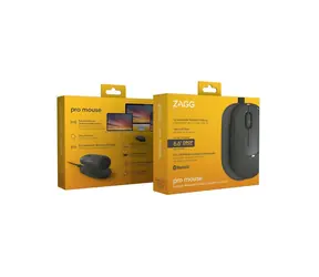 Mysz ZAGG Pro czarna / Mysz bezprzewodowa / z podkładką ładującą / Bluetooth / 800-1600 DPI / Parowanie 3 urządzeń
