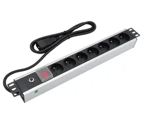 Panel rozdzielczy Xtendlan 19" 7x230V / Panel rozdzielczy / ČSN / wyłącznik / zabezpieczenie nadprądowe / 16A/C20 / kabel 1,8 m