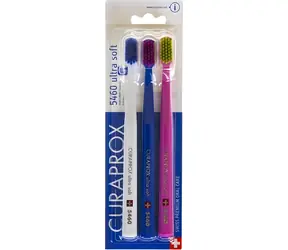 Curaprox CS 5460 Ultra Soft K1 / Szczoteczka do zębów / ultra miękkie włosie / 3 szt.