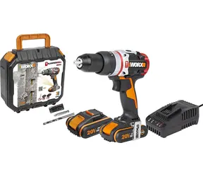 WORX WX354 / Wiertarko-wkrętarka akumulatorowa / 20 V / 2 x 2,0 Ah