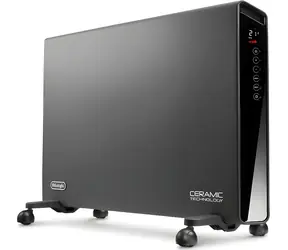 DeLonghi HX65L22 szary / Grzałka elektryczna bezpośrednia / 2200 W / do 65 m3 / timer