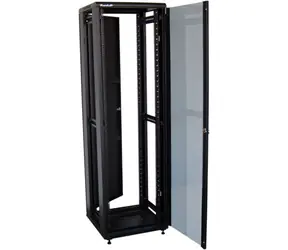 Xtendlan 42U/600x1000 czarny / Szafa rack / 19" / drzwi szklane / tył pełny