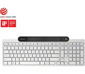 Lenovo 800 biały / Klawiatura bezprzewodowa / Bluetooth 5.1 / CZ/SK / klawiatura numeryczna / akumulator