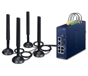 Planet podwójna bramka zabezpieczająca 5G/LTE / Bramka zabezpieczająca / 2x WAN + 3x LAN / DI/DO / GPS / DIN / IP30