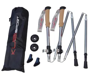 Kije trekkingowe KUBIsport 5-częściowe składane / Kije trekkingowe / 5 części / 1 para
