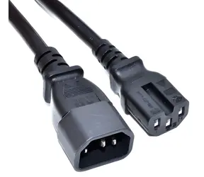 Akyga AK- UP-06 / Kabel zasilający / IEC C14 - C15 / 1,8 m