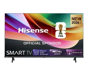 32-calowy Hisense 32A4S czarny / HD / LED / HDMI / USB / LAN / Wi-Fi / Bluetooth / głośnik 12 W