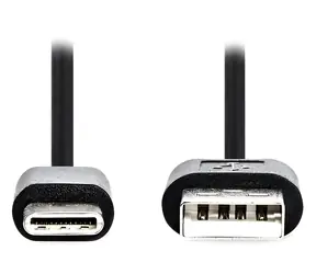 Nedis USB-C czarny / Kabel danych / USB-C - USB-A / USB 2.0 / 3 m