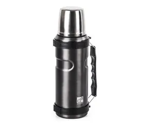 Butelka termiczna G21 stalowo-szara / Termos / 1000 ml / Z uchwytem