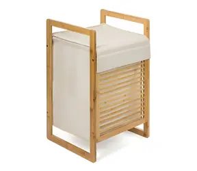 Kosz na pranie bambusowy G21 55 l / Kosz na pranie / bambus