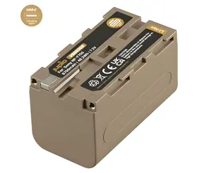 JUPIO NP-F750 ULTRA C / Bateria fotograficzna / 6700mAh / Ładowanie przez USB-C / Sony NP-F750, NP-F730