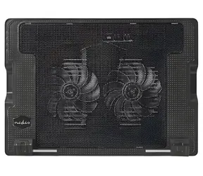 Podstawka chłodząca do laptopa Nedis , czarna / Podstawka chłodząca do laptopa / do 18" / 2 wentylatory 140 mm / koncentrator USB