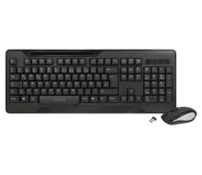 Zestaw LogiLink ComboSet czarny / Bezprzewodowy zestaw klawiatury i myszy / 1000 DPI / 2,4 GHz