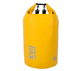 Torba na łódź KUBIsport 60 l żółta / Torba wodoodporna / Pojemność 60 l