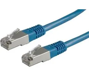 Kabel krosowy DATACOM S/FTP Cat6 niebieski, 0,5 m / Kabel krosowy / RJ45-RJ45