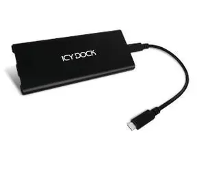 ICY DOCK MB861U31-1M2B czarny / Zewnętrzna obudowa do dysku SSD M.2 NVMe / USB-C 3.1 / M.2 22110-2230