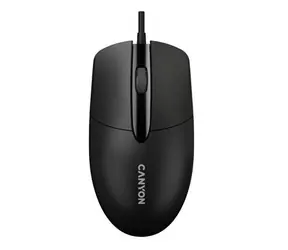 Canyon OnClick5 M-5 czarna / Mysz optyczna / 1200 DPI / 3 przyciski / USB / 1,5 m