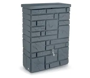 Prosperplast Zbiornik na deszczówkę MAURANO szary granit / 300 l / 40 x 118 cm