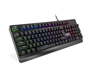 Inter-tech NK-2000ME czarny / Klawiatura mechaniczna / RGB / USB / układ DE