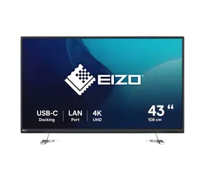 42,5" Eizo EV4340X-BK czarny / Monitor / IPS / 4K UHD / USB-C / KVM / głośniki
