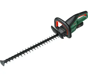 BOSCH UniversalHedgeCut 18V-55 / Akumulatorowa nożyca do żywopłotów / 18 V / 2800 obr./min / Długość prowadnicy 55 cm / 1 x 2,5 Ah / ładowarka