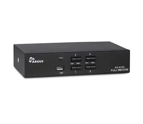 Przełącznik HDMI / KVM Inter-tech AS-41HA / 4 porty / USB 2.0 / audio 3,5 mm / maks. 1920x1440