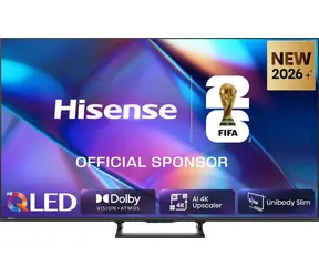 55-calowy Hisense 55A7DS czarny / Telewizor / QLED / UHD / Dolby Vision / HDMI / Wi-Fi