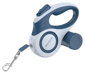 Rojeco A12 3M niebieska / Smycz dla psa / Automatycznie zwijana / Nylon / do 35 kg
