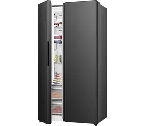 Hisense RS3P558NEFC ciemna stal nierdzewna / Lodówka side-by-side / 544 l / Klasa energetyczna C