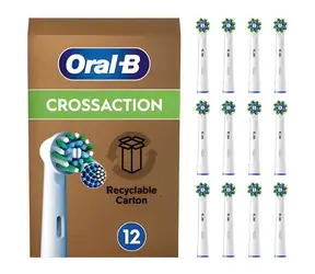 Oral-B Pro CrossAction biały / Końcówki wymienne / 12 szt. / okrągła główka