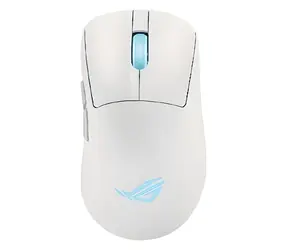 Asus ROG Keris II Origin biała / Bezprzewodowa mysz gamingowa / optyczna / 42000 DPI / 6 przycisków / 2,4 GHz / BT