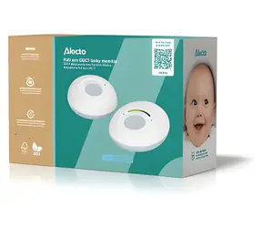 Alecto DBX110 biały, niebieski / Elektroniczna niania / DECT / Full Eco / zasięg 300 m