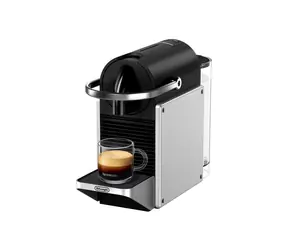 DeLonghi Pixie EN127.S srebrny/czarny / Ekspres do kawy na kapsułki / Nespresso / 1260 W / 19 barów