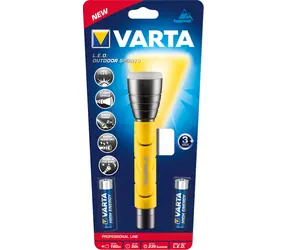 Varta Outdoor Sports F20 żółto-czarna / Latarka / LED / 290 lm / zasięg 153 m / IPX4