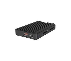 ICY BOX IB-CR602M-C31 czarny / Zewnętrzna obudowa do dysku SSD M.2 / czytnika kart / USB-C / aluminium