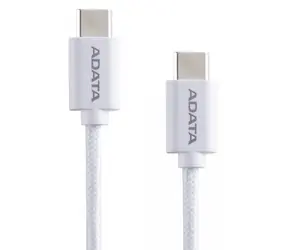 ADATA CACC-100PN-WH biały / Kabel / USB-C - USB-C / PD 100 W / 1 m