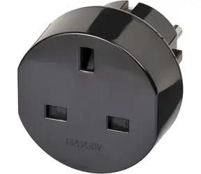 Adapter podróżny Brennenstuhl UK- EU czarny / Adapter podróżny / gniazdo
