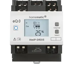 Homematic IP HmIP-DRDI3 / Siłownik ściemniający / 3-kanałowy / Montaż na szynie DIN / Sterowanie bezprzewodowe