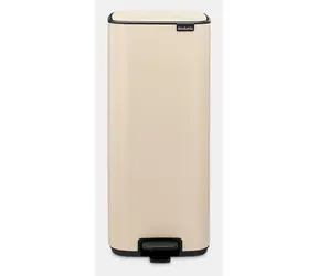 Brabantia Bo beżowy / Kosz na śmieci pedałowy / 30 l